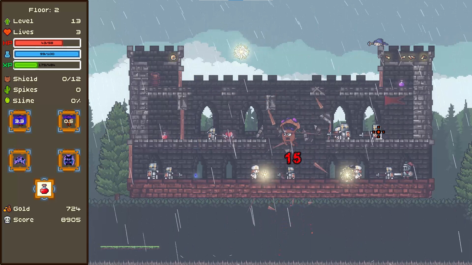 Shroomanoid: breakout action roguelite screenshot 7