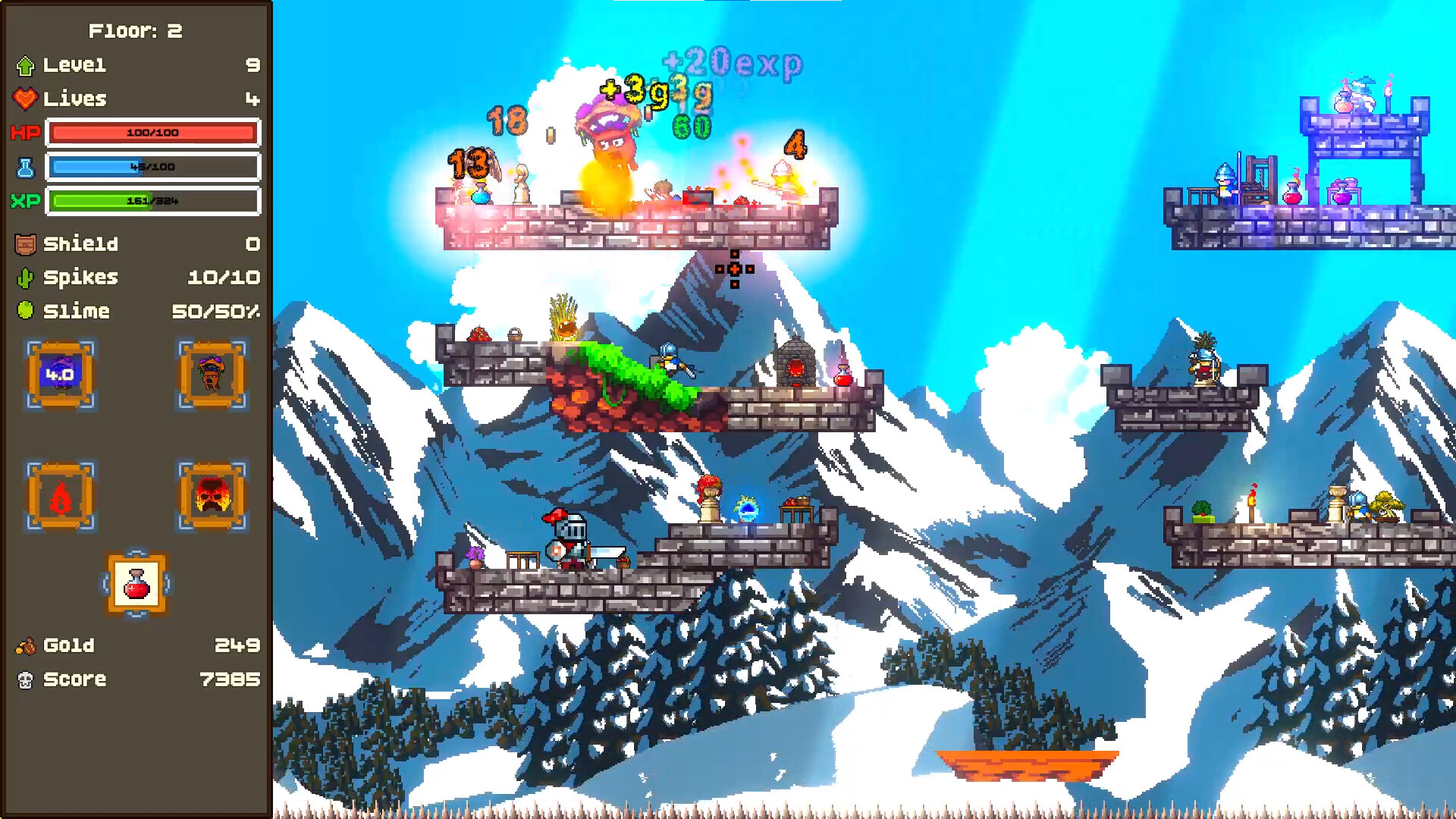 Shroomanoid: breakout action roguelite screenshot 3