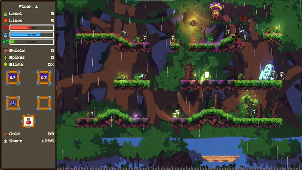 Скриншот 1 из игры Shroomanoid: breakout action roguelike