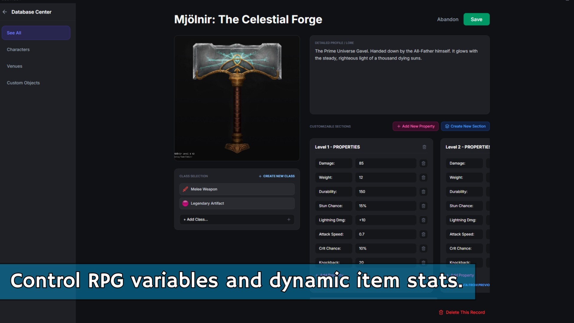 Luditect: Game Design Tool screenshot 4
