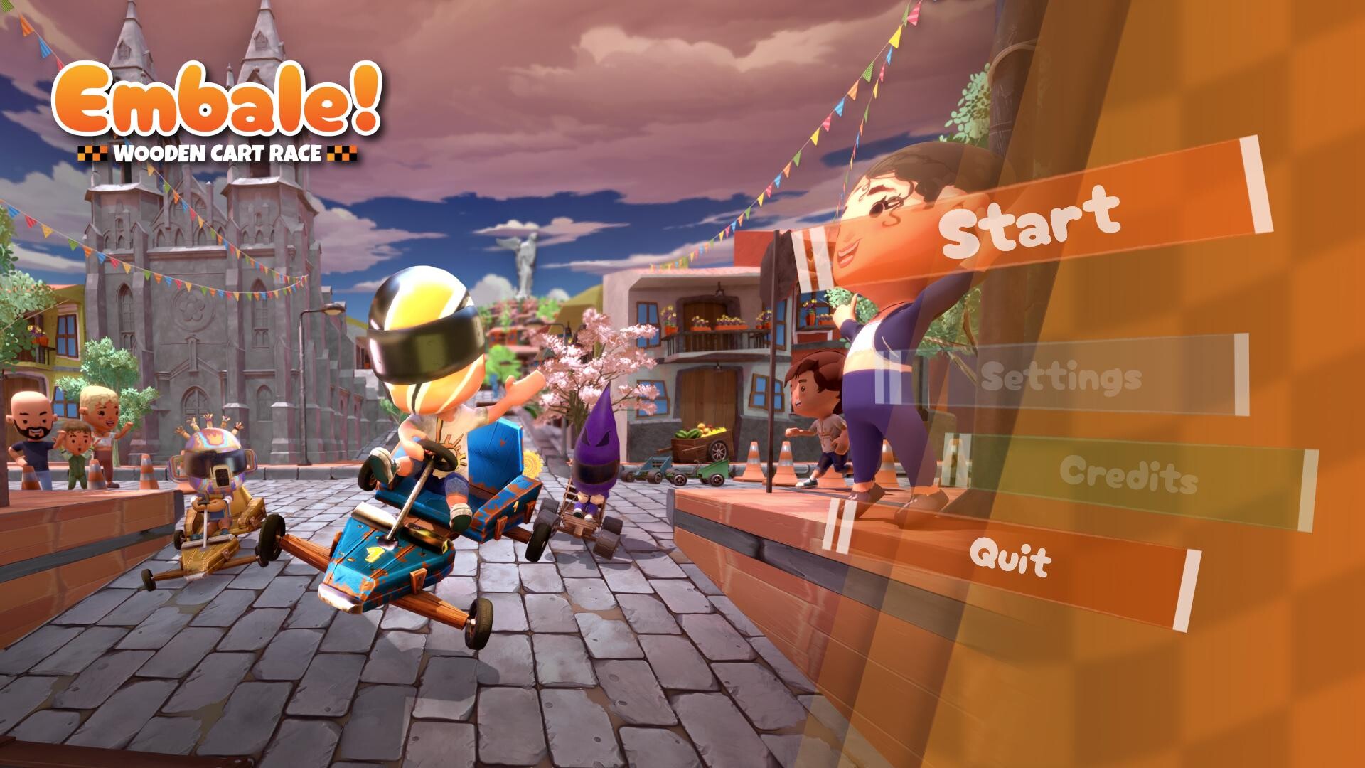 Embale - Wooden Kart Race screenshot #3