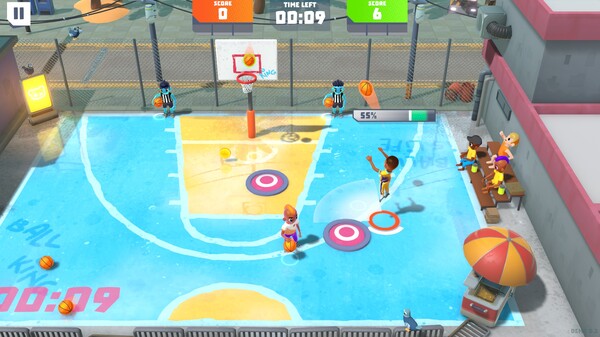 Screenshot of Ball King Jam gameplay showing in-action mechanics