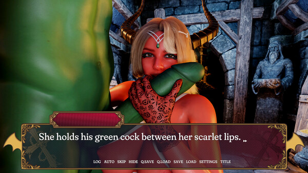 Screenshot of MY VAMPIRE WIFE gameplay showing in-action mechanics