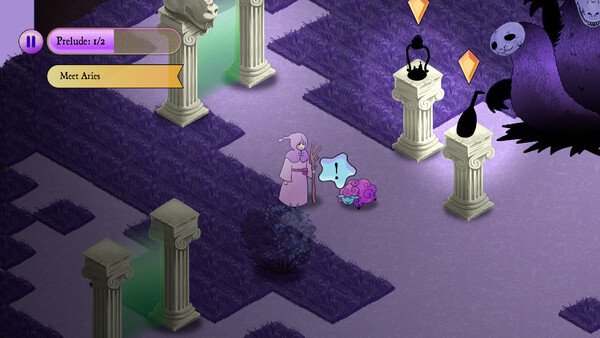 Screenshot of The Lost Shepherd gameplay showing in-action mechanics