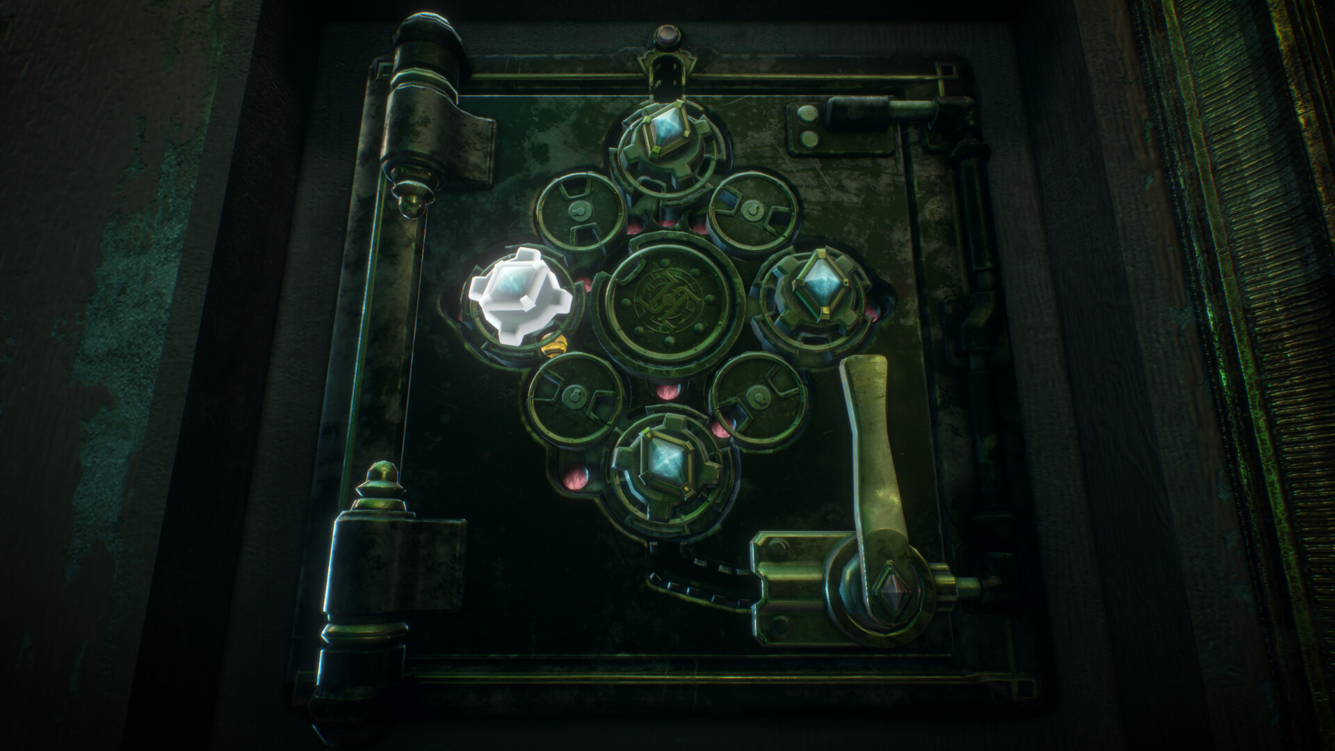 An ornate puzzle in The 7th Guest Remake