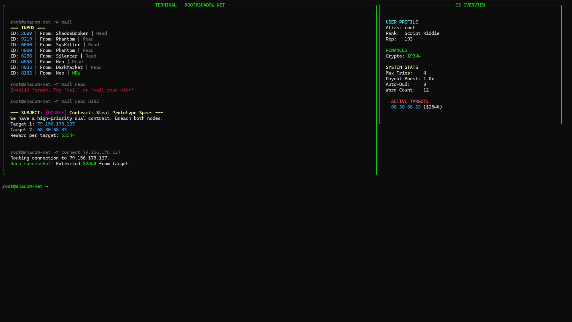 Terminal Hacker: Override screenshot thumbnail screenshot 7