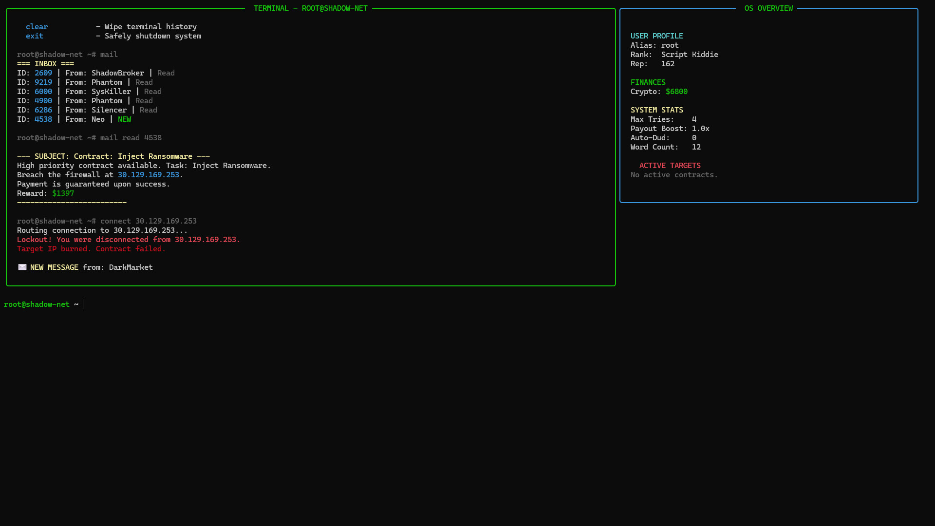 Terminal Hacker: Override screenshot #4