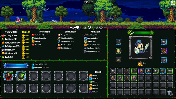 Screenshot of The Cinder Throne gameplay showing in-action mechanics