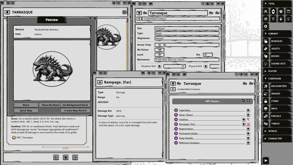 Fantasy Grounds - Shadowfinder Complete Bestiary for Shadowdark RPG