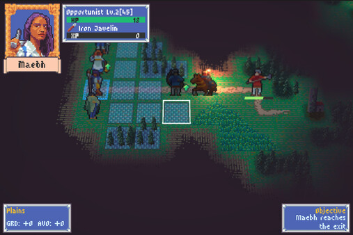 Screenshot of Hibera, Requiem for the Forgotten gameplay showing in-action mechanics