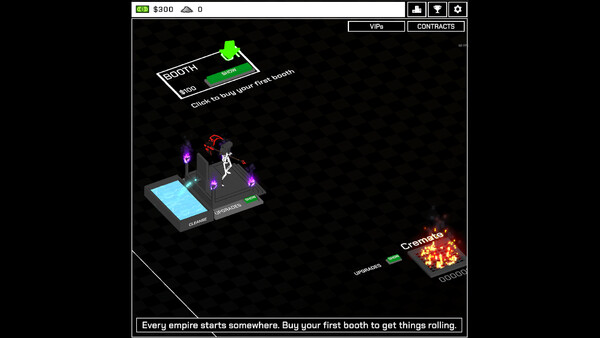 Screenshot of Head Office gameplay showing in-action mechanics