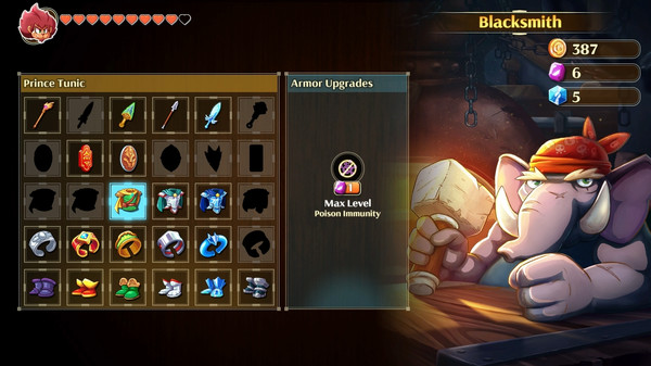 怪物男孩和中咒王国-游戏截图