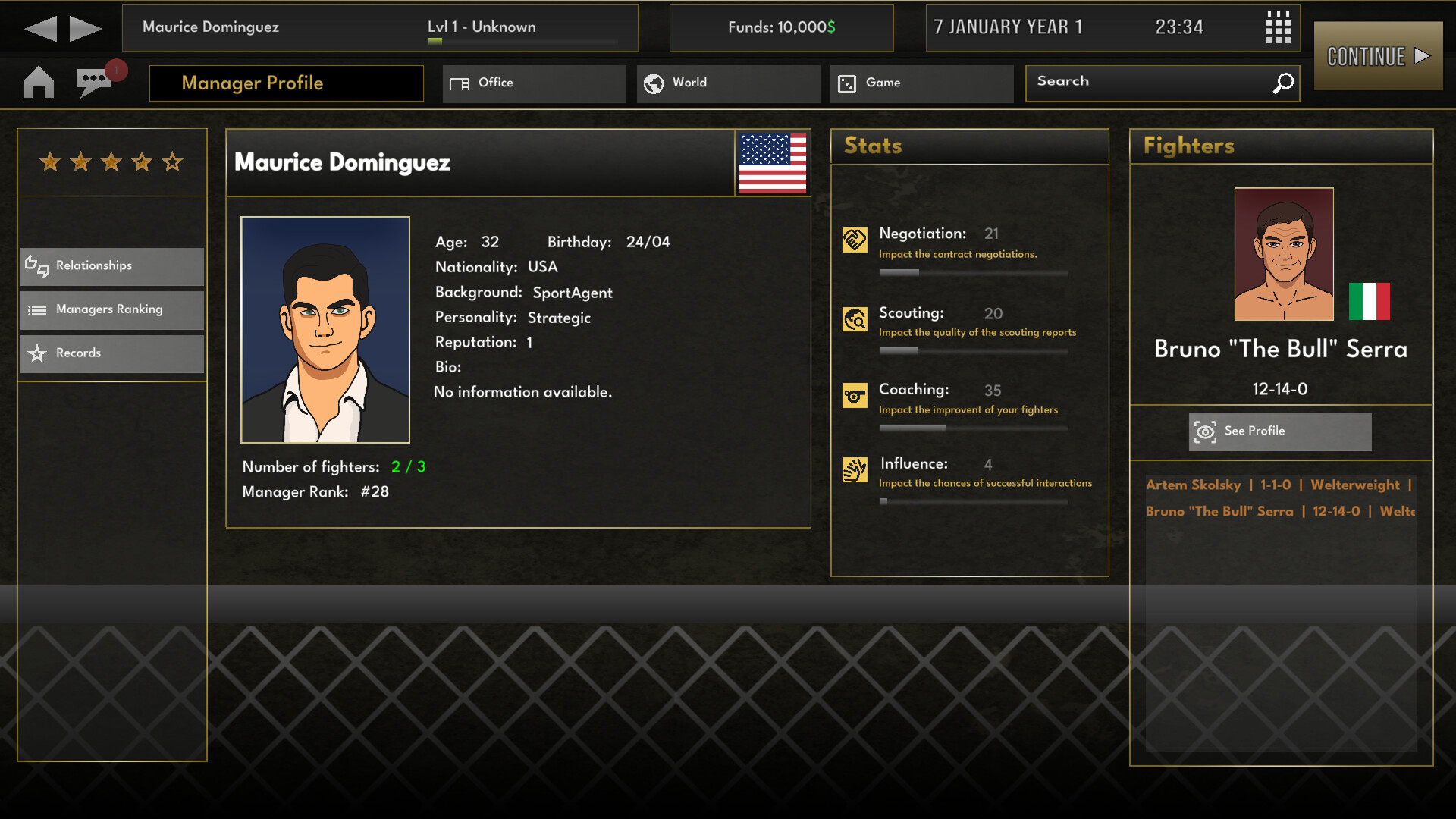 Elite MMA Manager screenshot #5