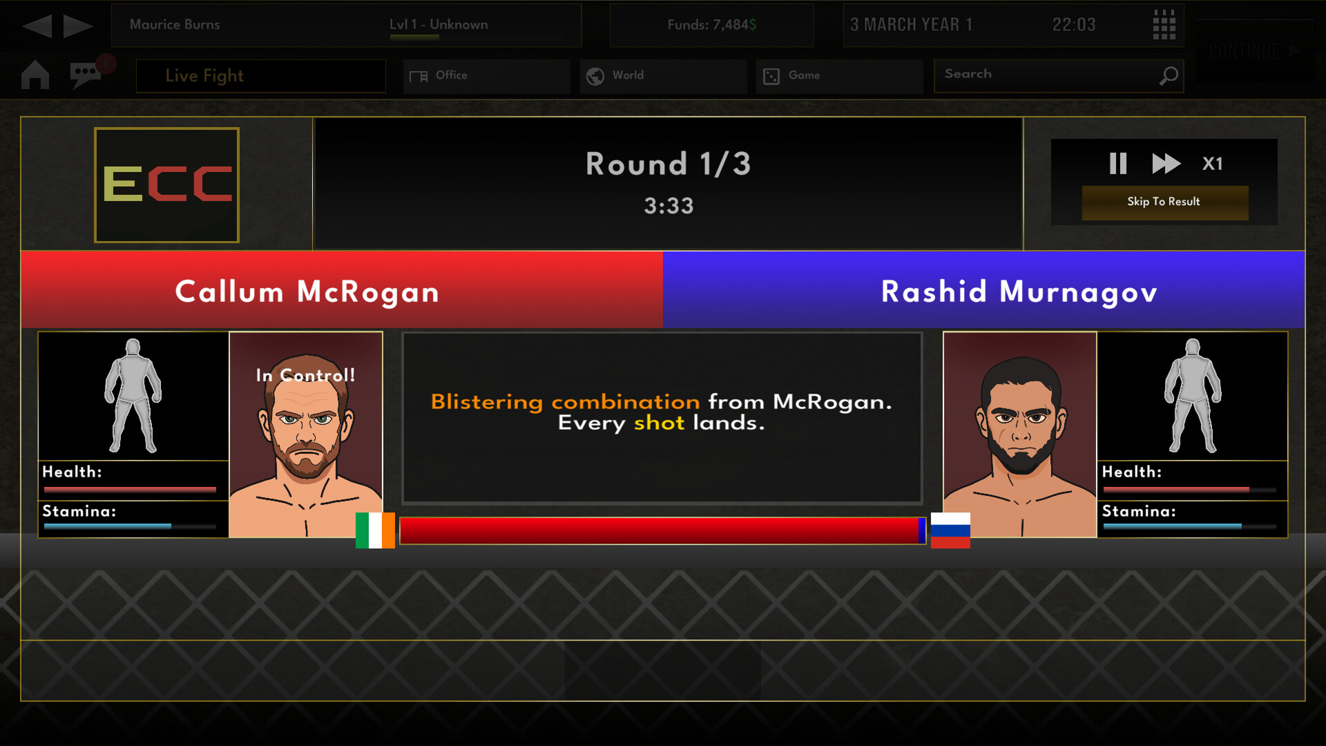 Elite MMA Manager screenshot #3