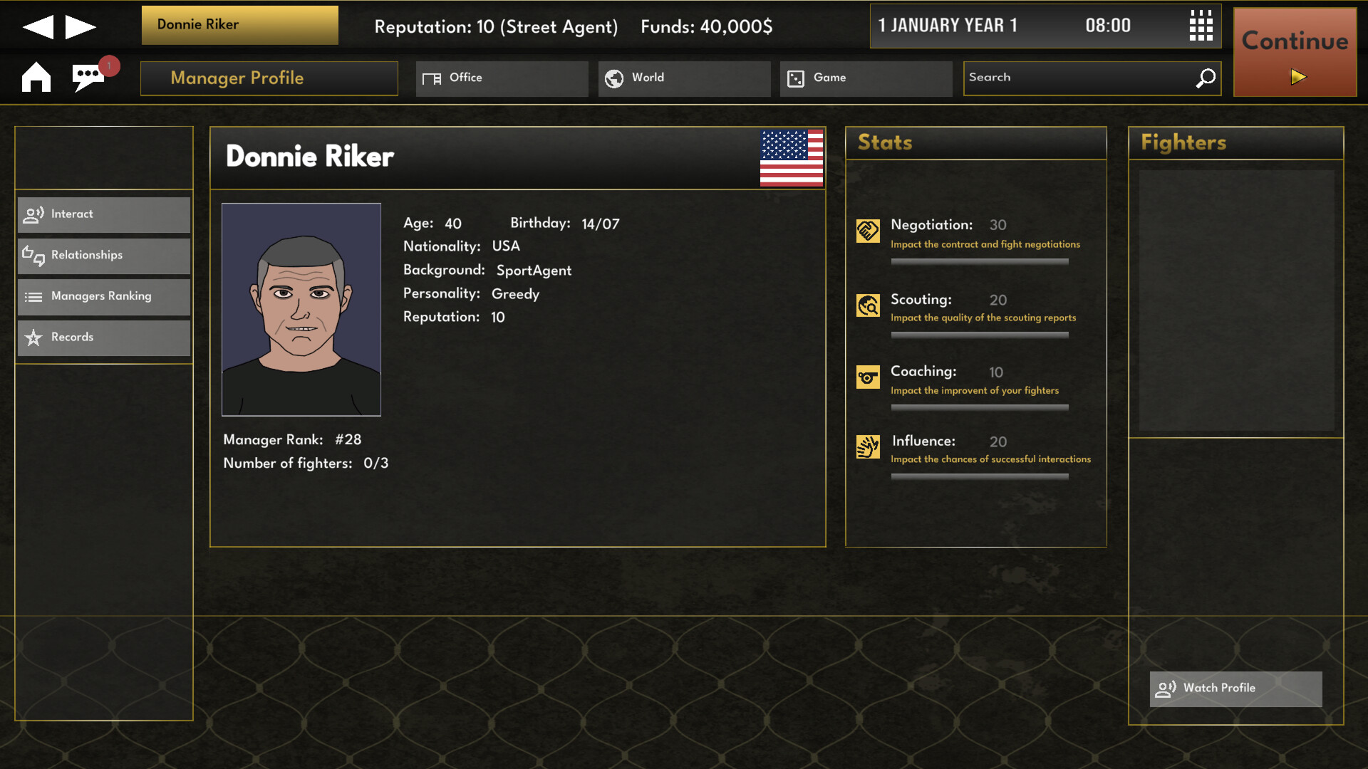 Elite MMA Manager screenshot #3
