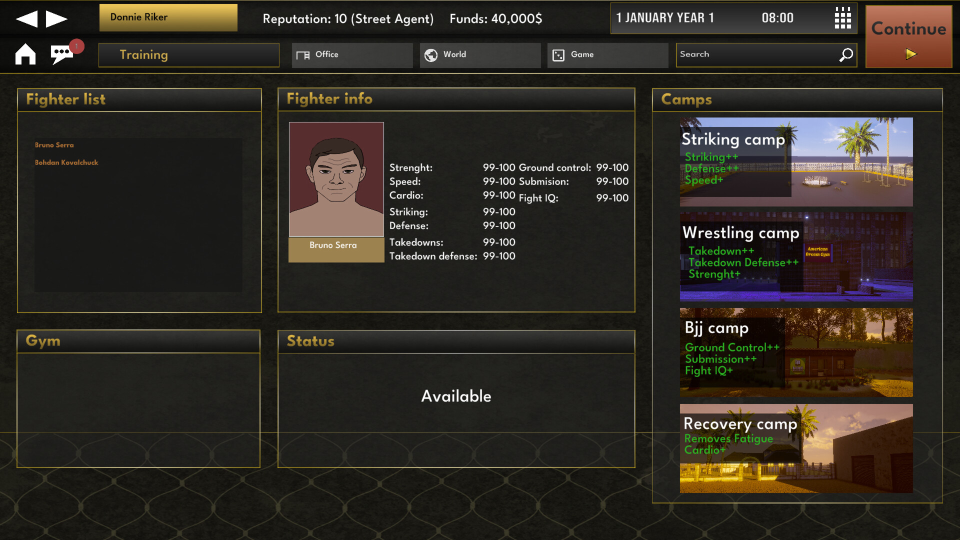 Elite MMA Manager screenshot #5