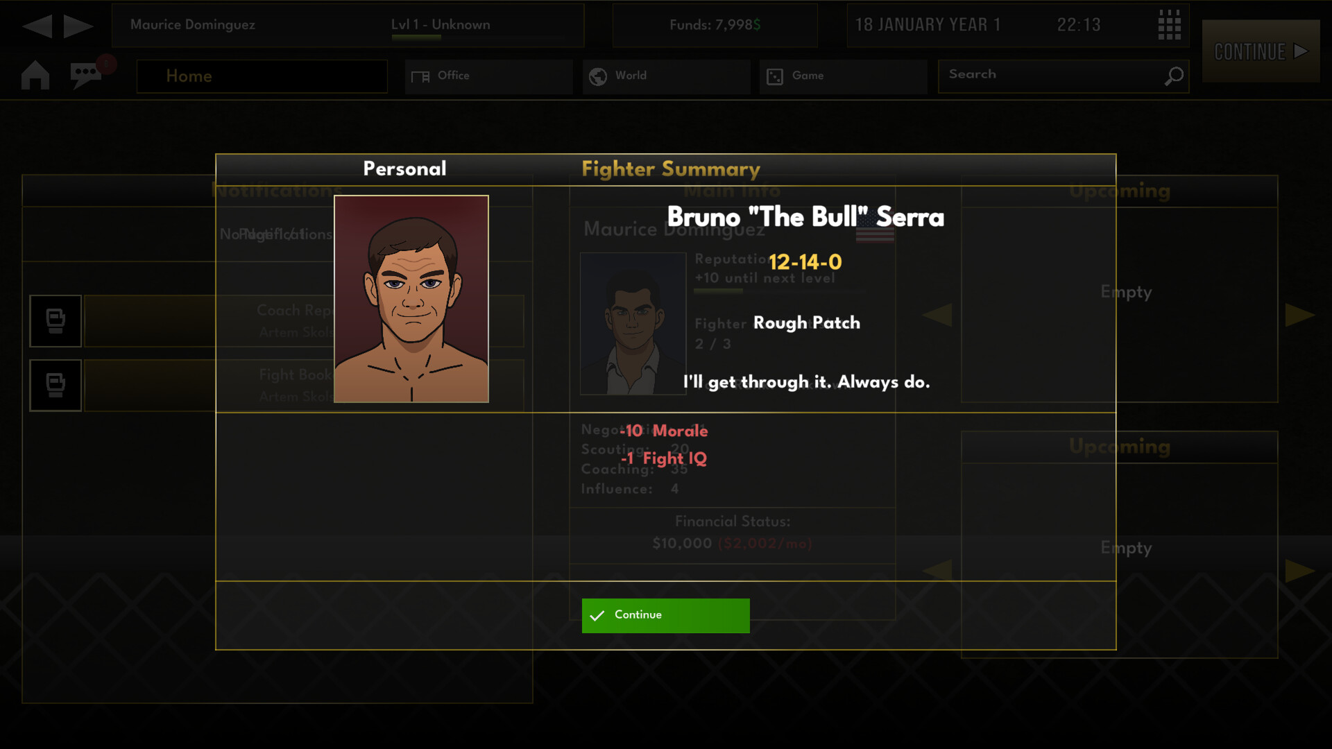 Elite MMA Manager screenshot #8