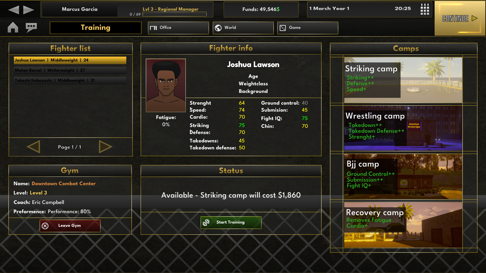 Elite MMA Manager screenshot 5
