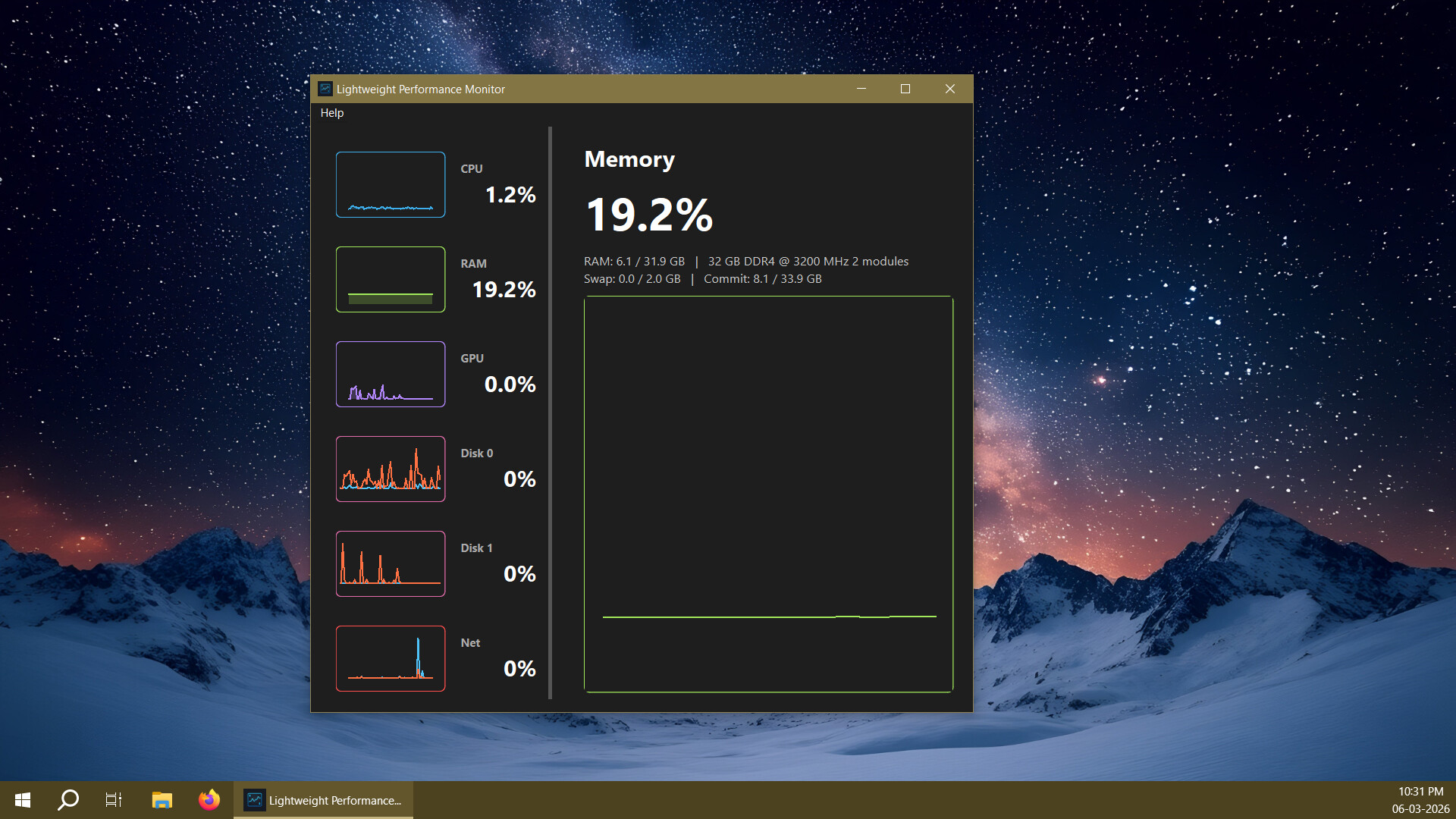 Lightweight Performance Monitor screenshot 2