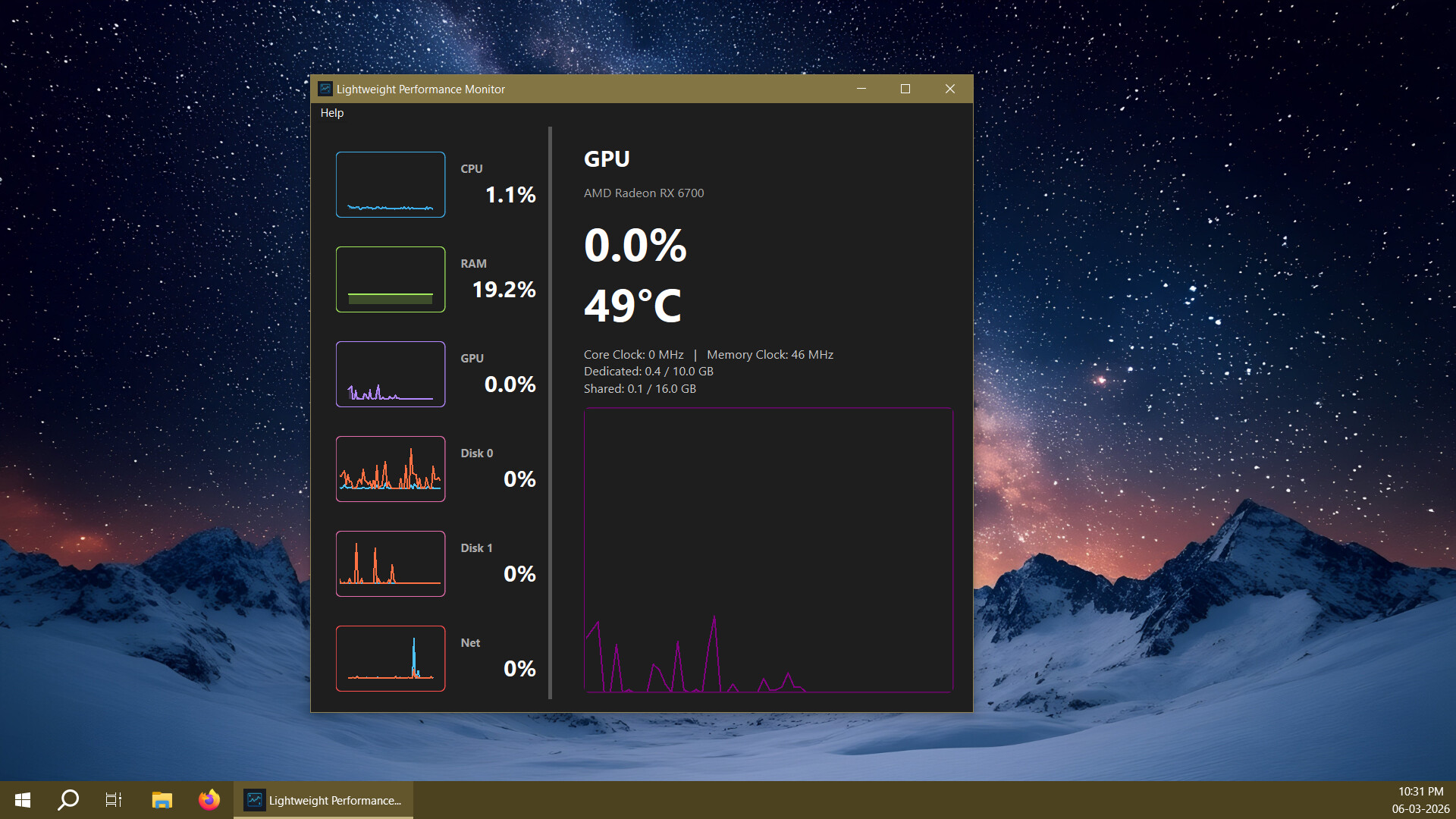 Lightweight Performance Monitor screenshot 3
