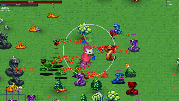 Screenshot of KungPaw gameplay showing in-action mechanics