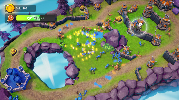 Screenshot of Goblins for Good gameplay showing in-action mechanics