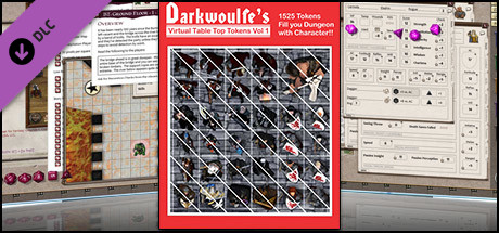 Fantasy Grounds - Top-Down Tokens - Darkwoulfe's Token Pack Vol 1 Header Image