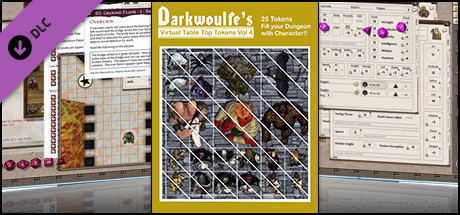 Fantasy Grounds - Top-Down Tokens - Darkwoulfe's Token Pack Vol 4 Header Image