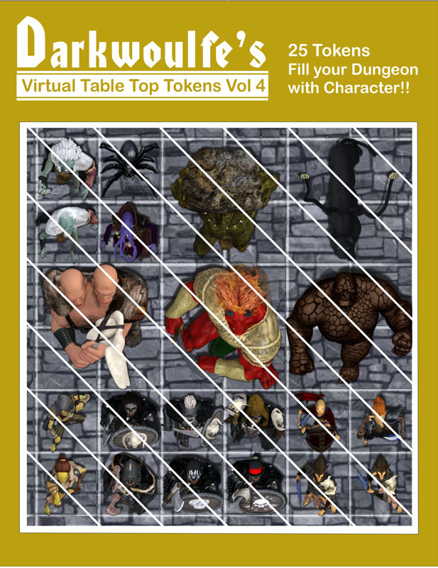 Fantasy Grounds - Top-Down Tokens - Darkwoulfe's Token Pack Vol 4 Featured Screenshot #1