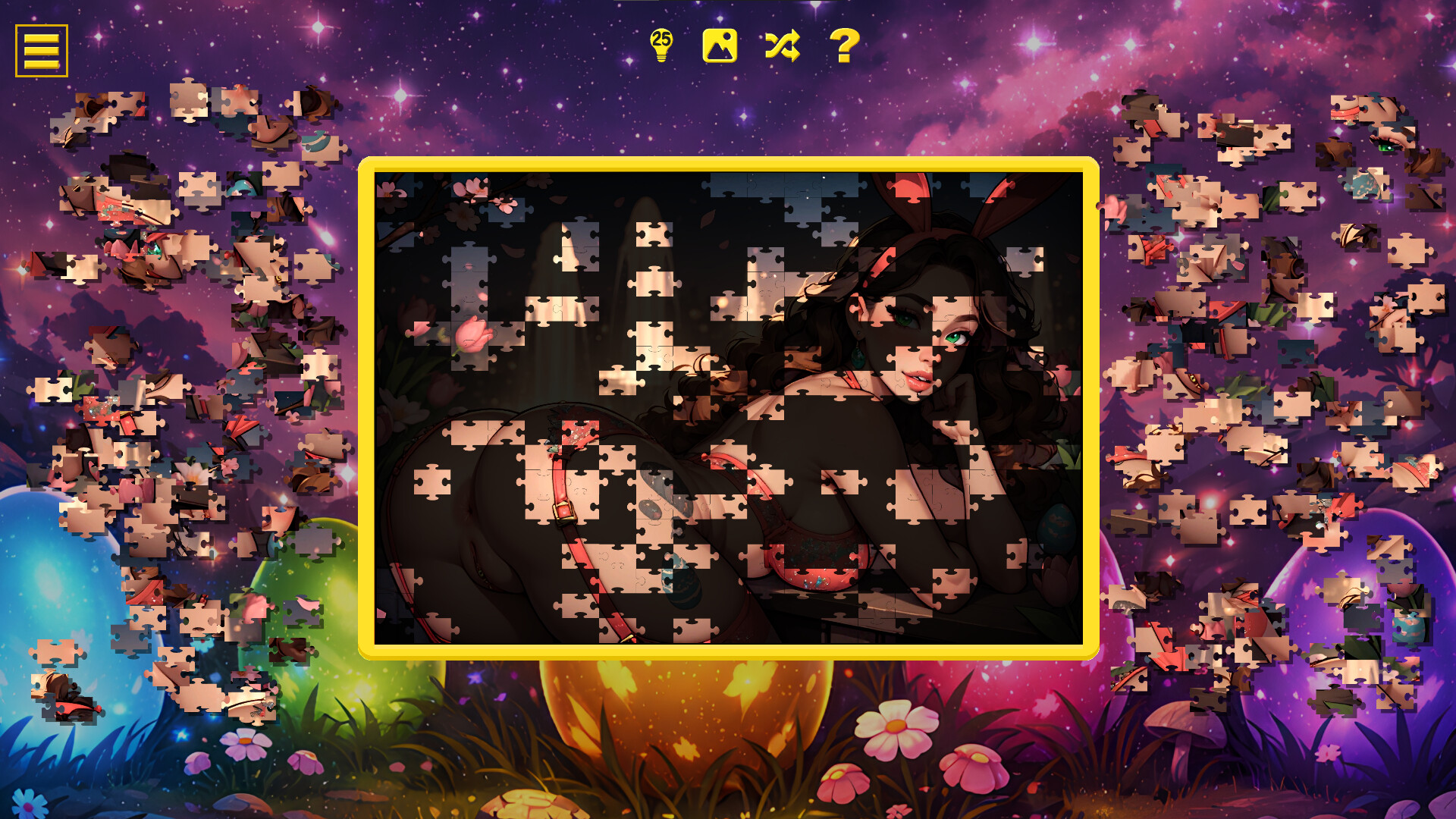 Easter Bunny Girls – Hentai Jigsaw screenshot #6