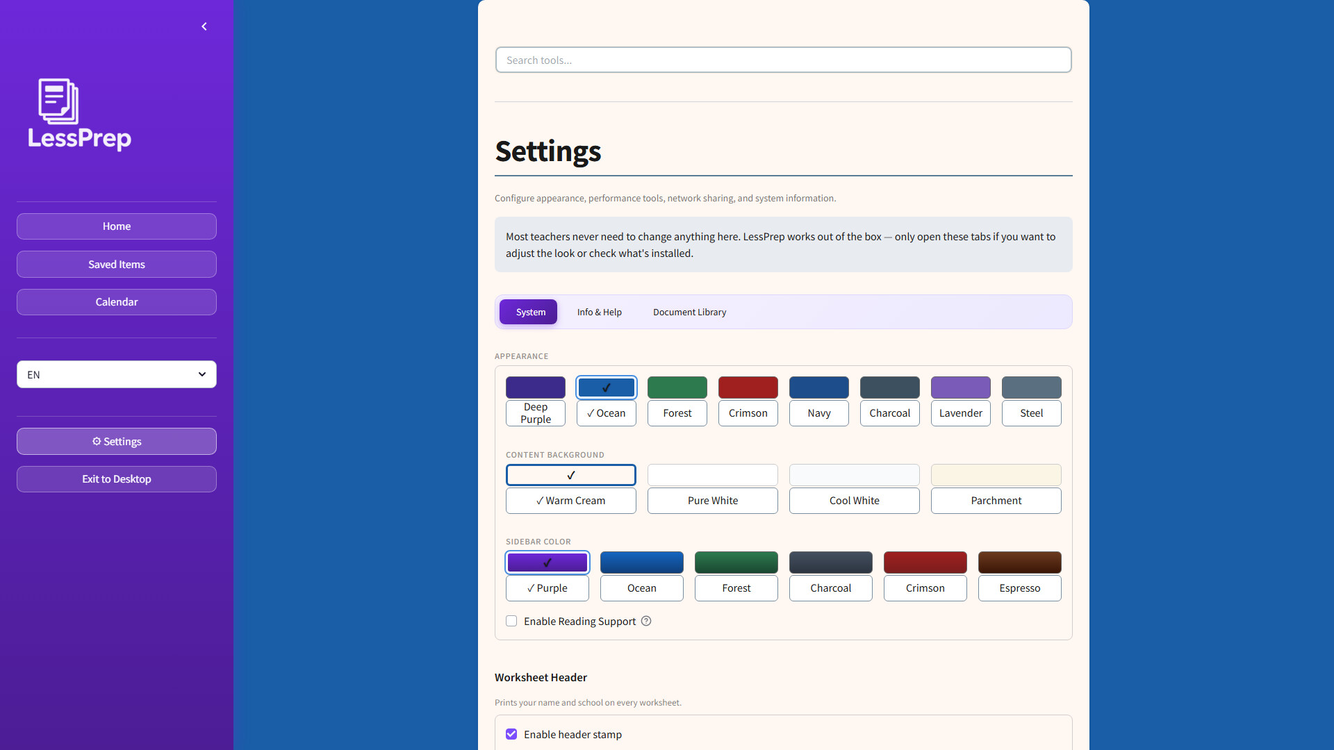 LessPrep screenshot 2