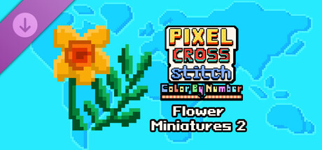 Pixel Cross Stitch - Flower Miniatures Pack 2