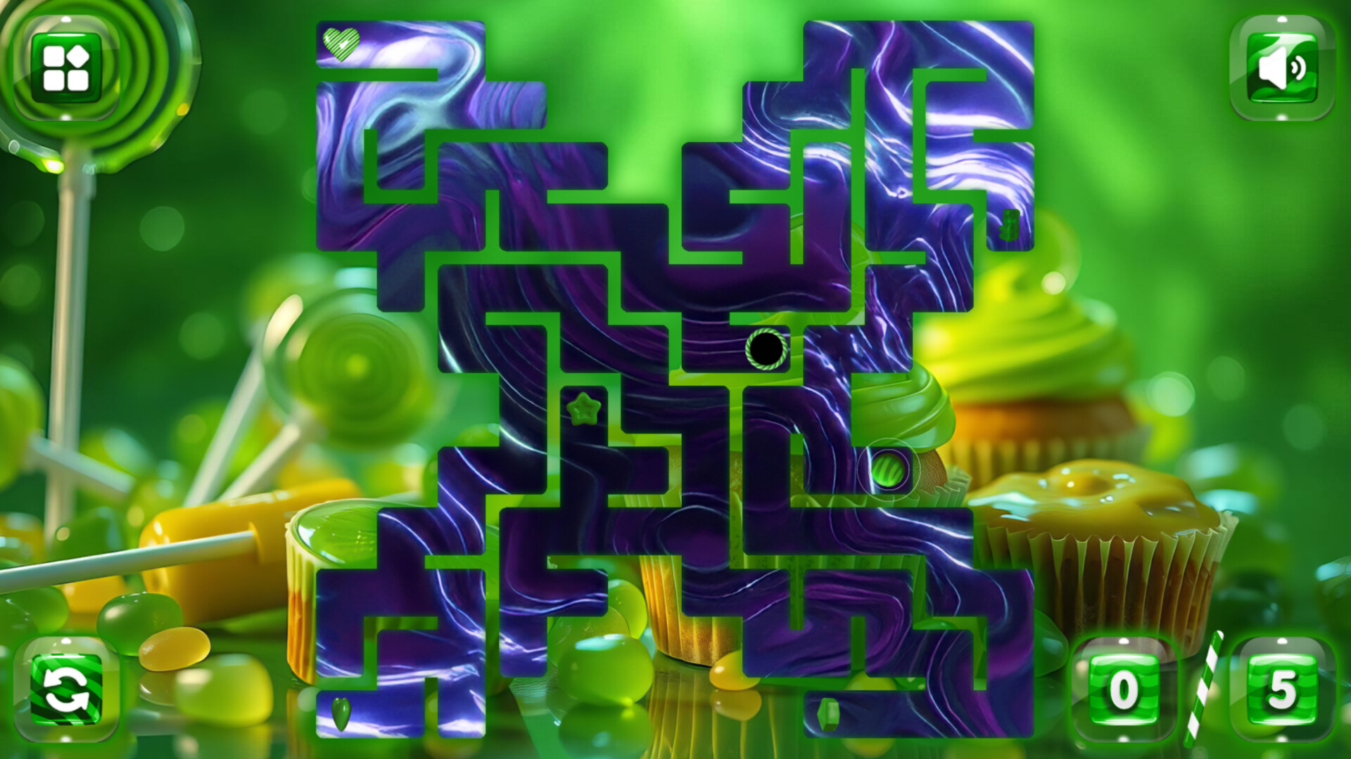 Sweetie Candy Maze: Lime screenshot #4