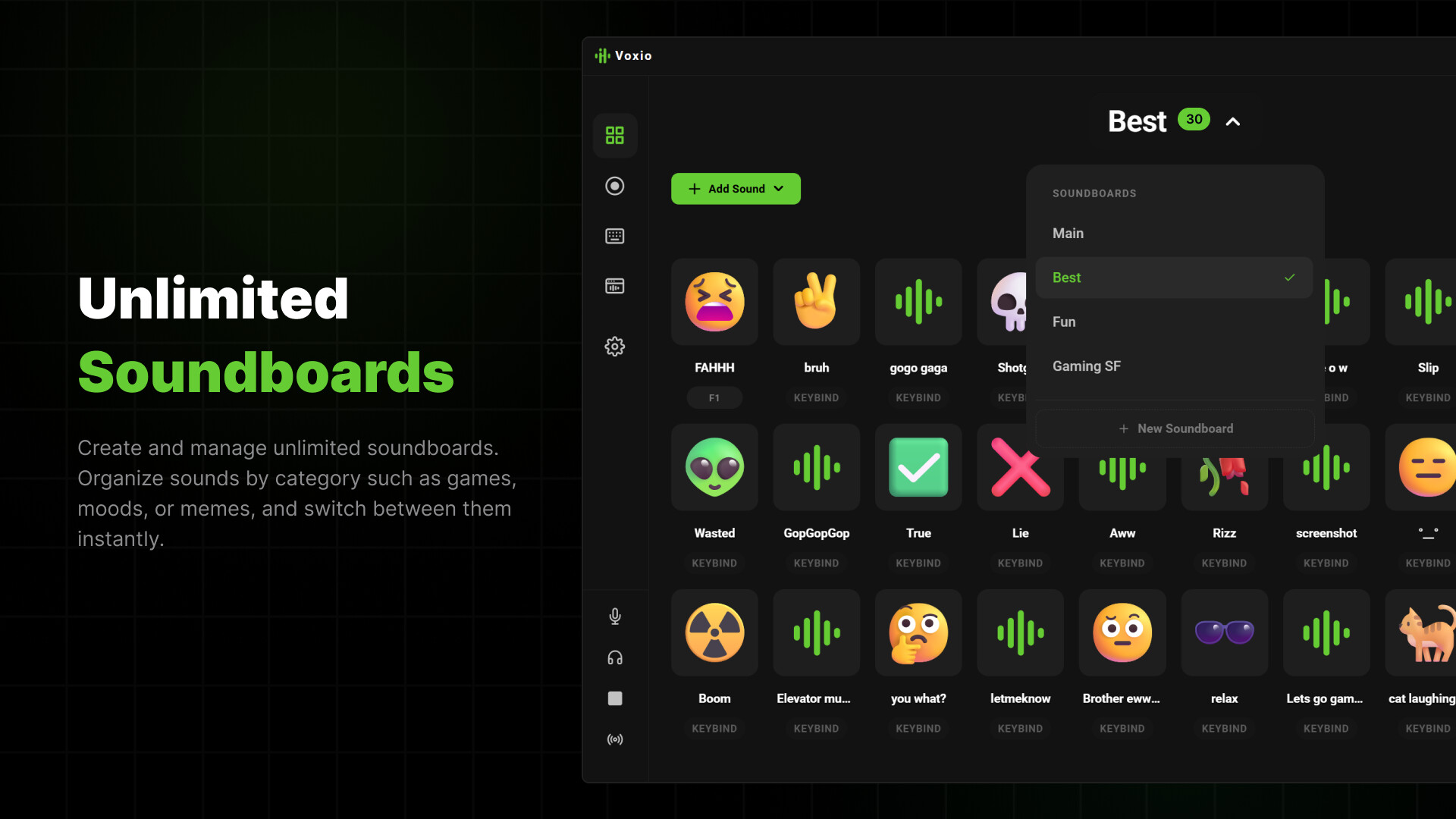 Voxio - Soundboard