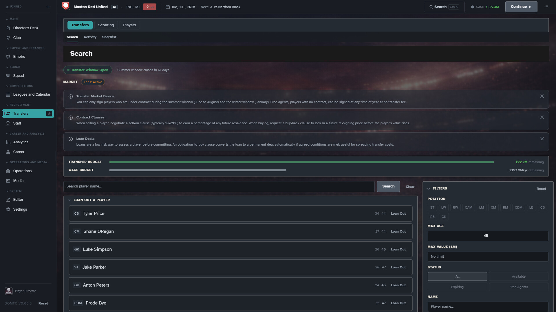 Director of Management: Football Club screenshot 7