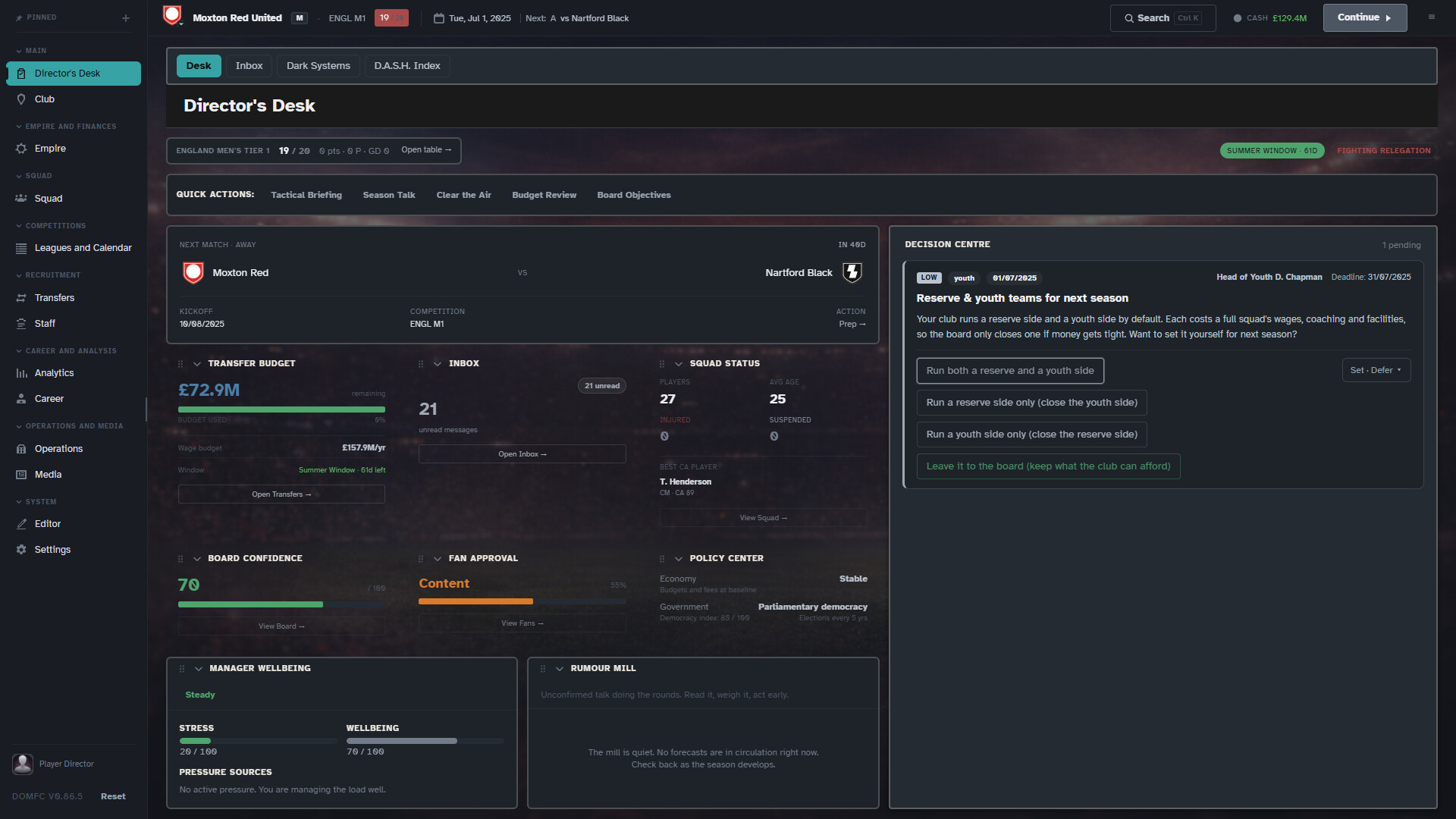 Director of Management: Football Club screenshot 9