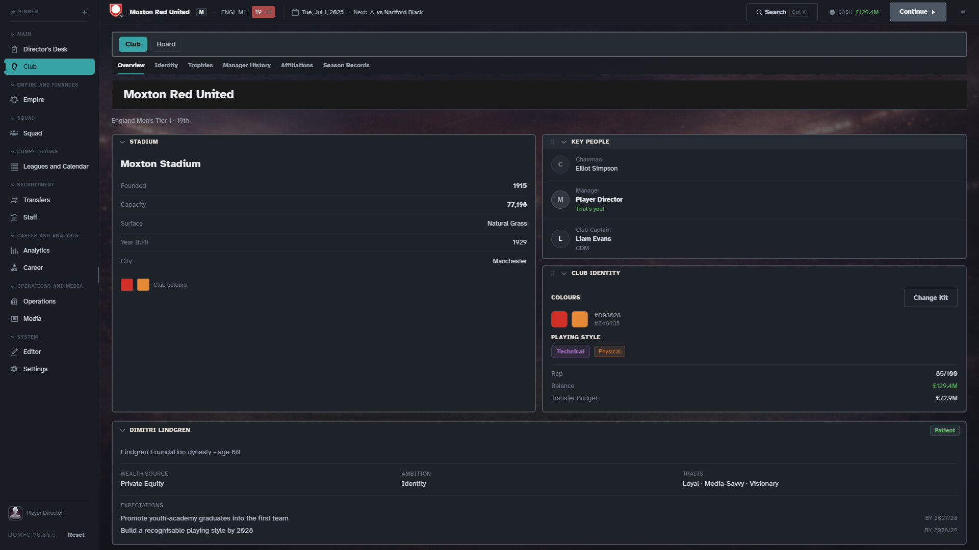 Director of Management: Football Club – Screenshot 1