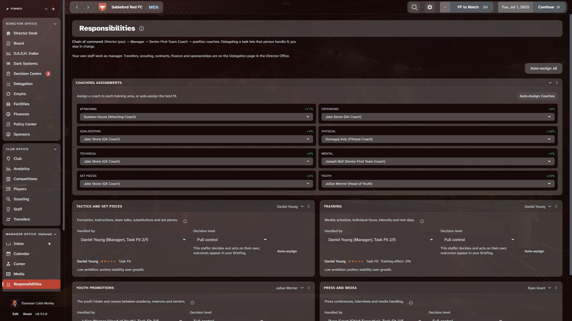 DOMFC: Run a Complete Football Empire screenshot #4
