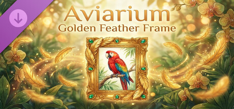 Aviarium - Golden Feather Frame Banner
