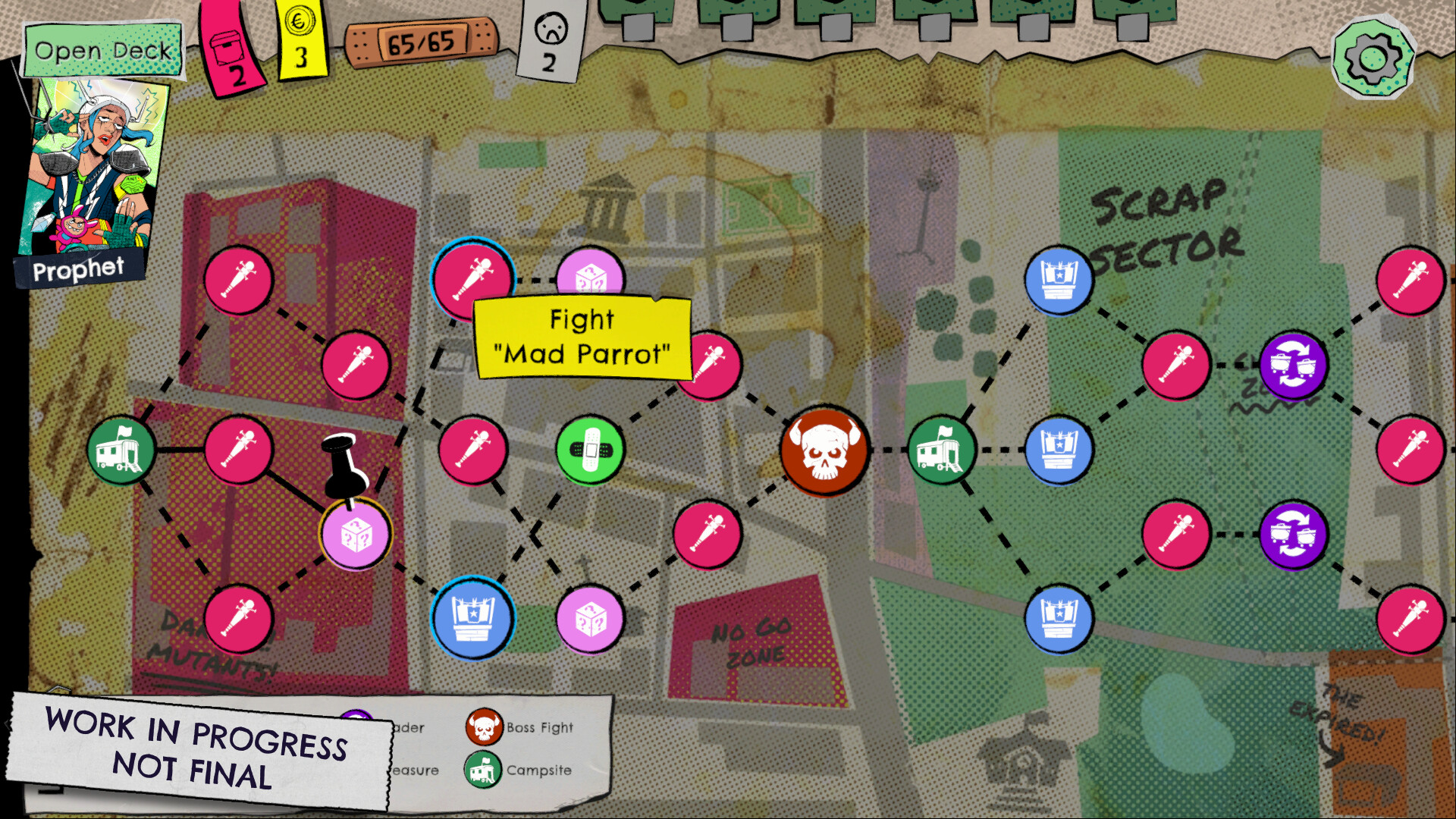 Lucky Punk: a push your luck Deckbuilder screenshot 3