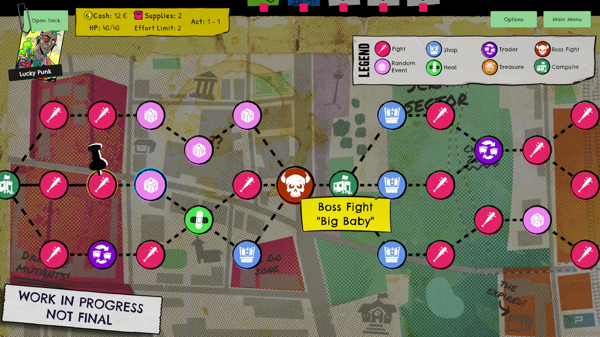 Lucky Punk: a push your luck Deckbuilder screenshot 3