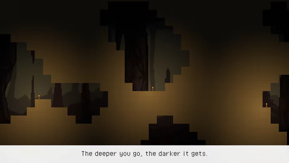 The deeper you go, the darker it gets.