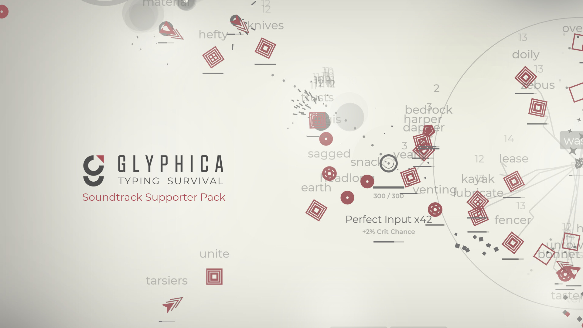 Glyphica: Typing Survival Soundtrack Featured Screenshot #1