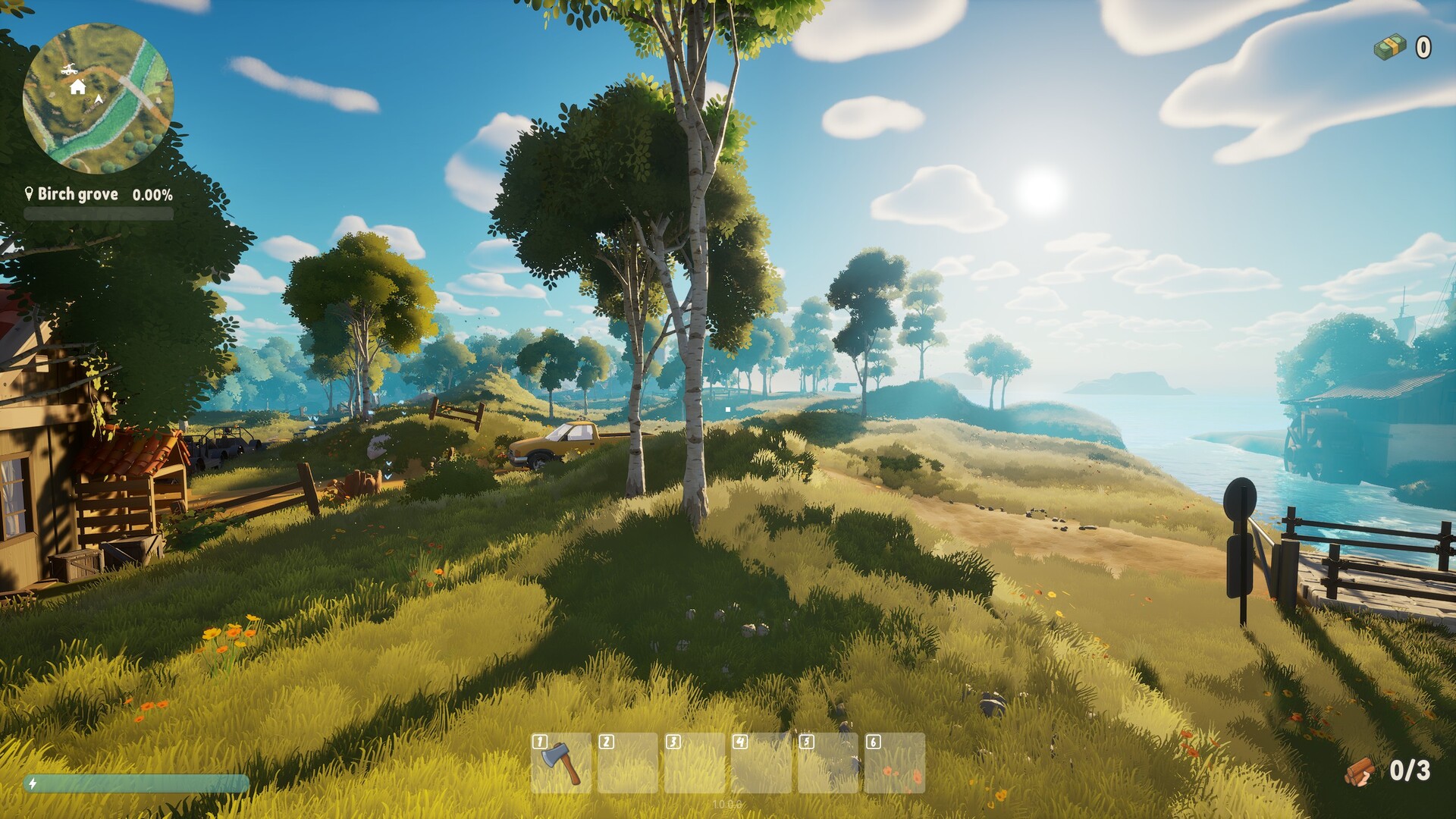 Official A Game About Chopping Trees screenshot showing gameplay context for step 2 of this player guide