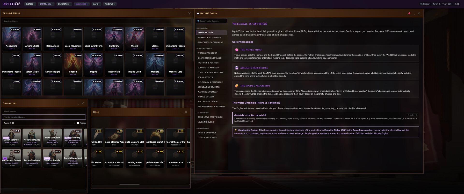 Myth-OS screenshot 4