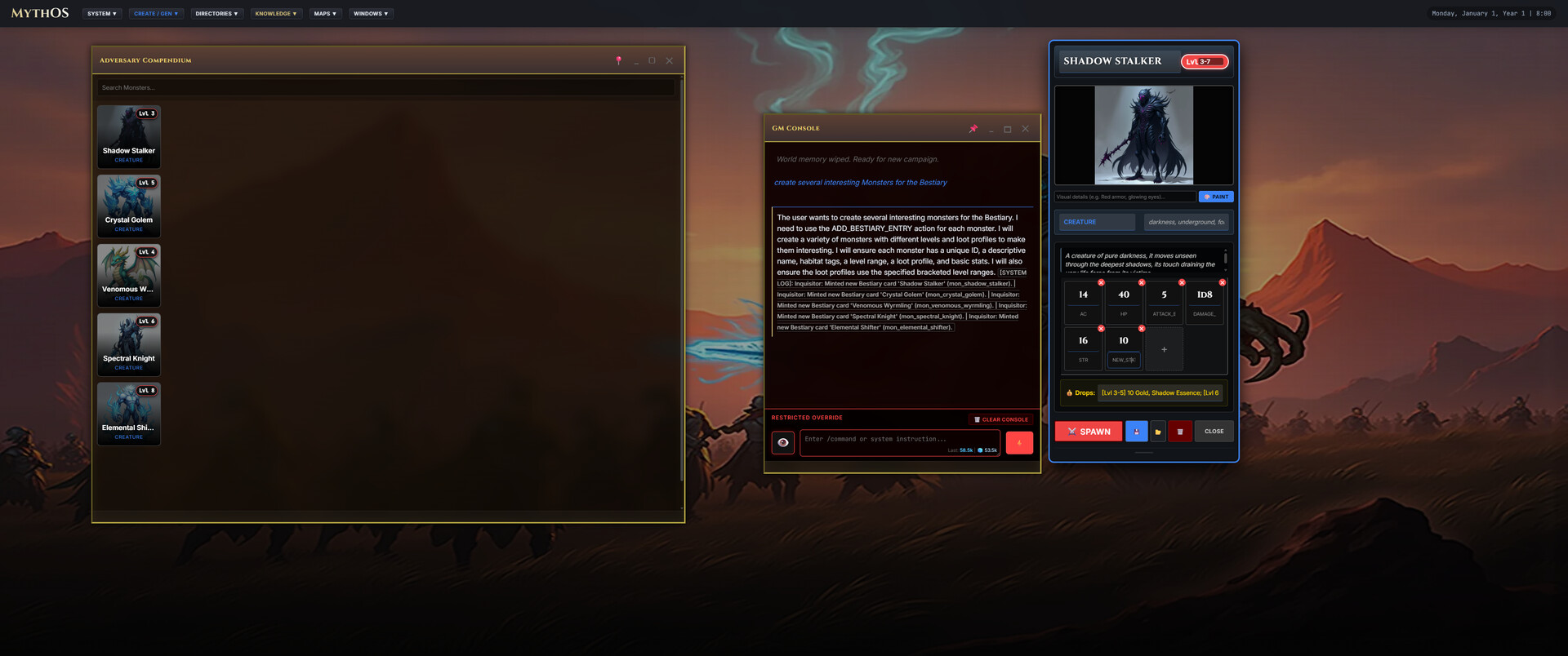 Myth-OS screenshot #14
