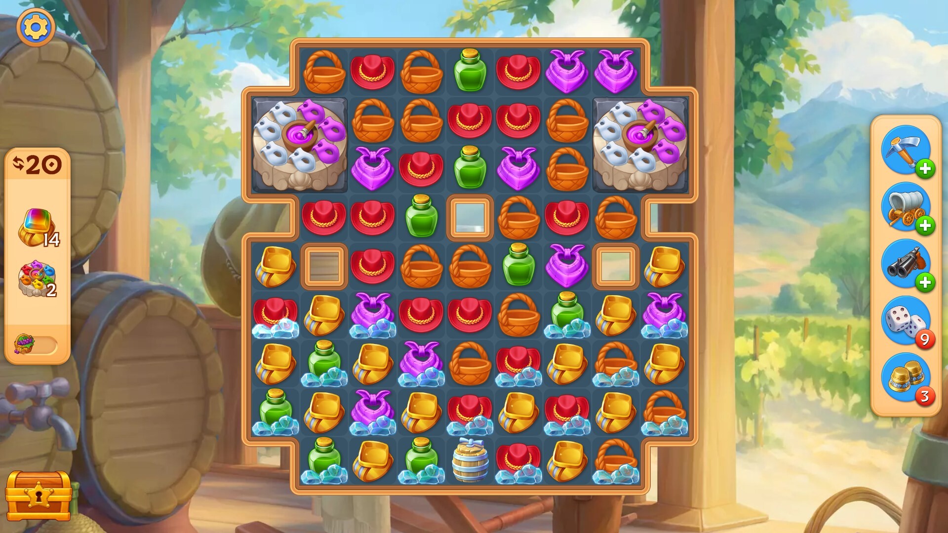 Jewels of the Wild West: Match 3 to Build Your City screenshot 2