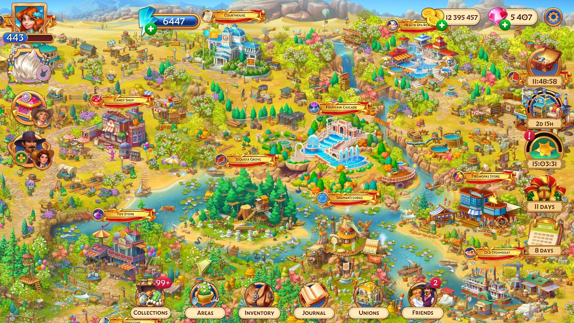 Jewels of the Wild West: Match 3 to Build Your City screenshot 1