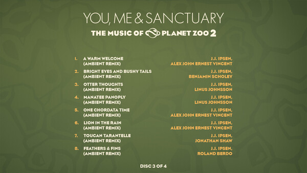 You, Me & Sanctuary, The Music of Planet Zoo 2