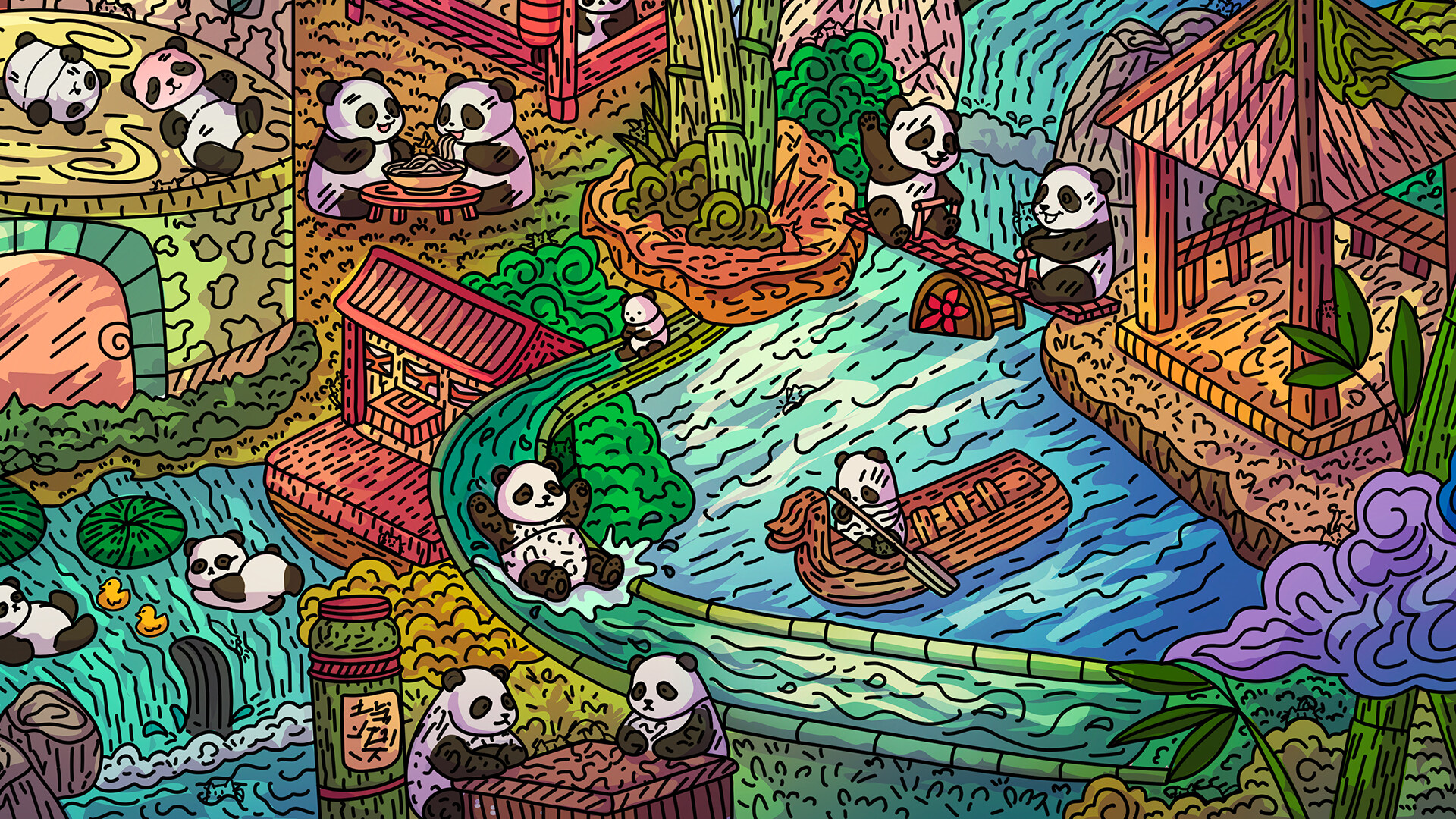 100 Panda Cats screenshot #4